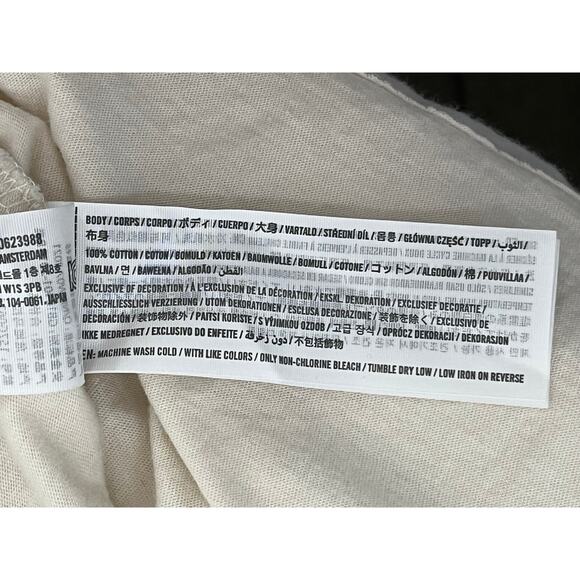 Abercrombie & Finch Beige "Espresso Martini" Graphic Skimming Tee Size M - Picture 9 of 11